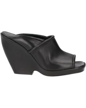 KHAITE Sandals Leather - Black