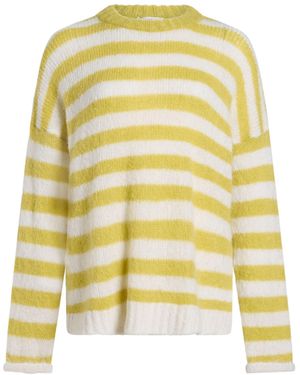 ViCOLO Lime Sweater Mohair Wool, Polyamide, Elastane - Yellow