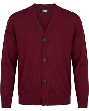 Alpha Studio Cardigan Wool - Red
