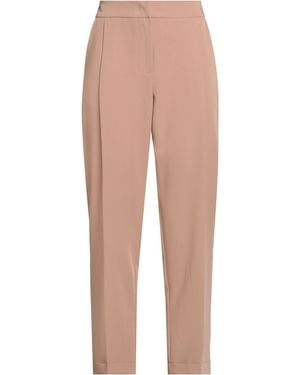 FACE TO FACE STYLE Pants Pes, Rayon, Elastane - Natural