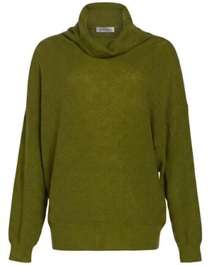 Manila Grace Turtleneck Acrylic, Polyamide, Mohair Wool - Green
