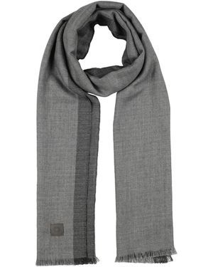 Ferragamo Scarf Cashmere, Silk - Gray