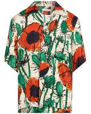 Wales Bonner Shirt Viscose - Green