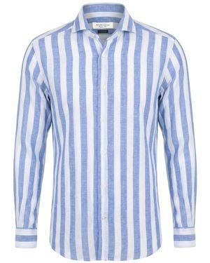 MASTRICAMICIAI Shirt Linen, Cotton - Blue
