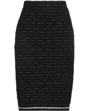 D.exterior Midi Skirt Merino Wool, Synthetic Fibers, Cotton, Alpaca Wool - Black