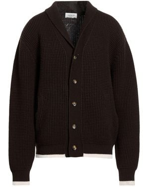 Laneus Dark Cardigan Merino Wool - Black