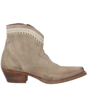 Zoe Ankle Boots Leather - Natural