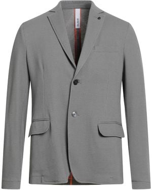 DISTRETTO 12 Blazer Cotton, Polyamide, Elastane - Gray