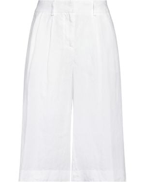 Malo Shorts & Bermuda Shorts Linen - White