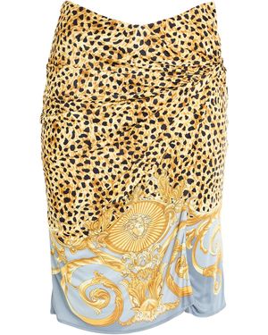 Versace Mini Skirt Viscose - Metallic