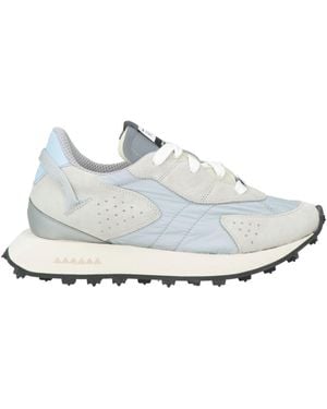 RUN OF Trainers Leather, Textile Fibres - White