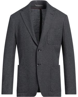 Canali Midnight Blazer Cotton, Viscose, Polyester - Blue