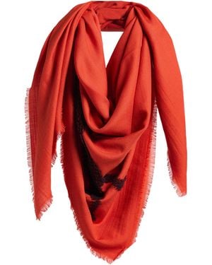 Chloé Scarf Wool, Silk - Red