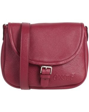 Exte Garnet Cross-Body Bag Leather - Red