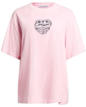 Acne Studios T-Shirt Cotton - Pink