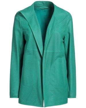 Pearls Emerald Jacket Leather - Green