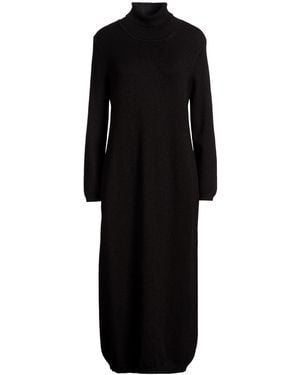 Haveone Midi Dress Viscose, Polyester, Polyamide - Black