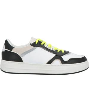 Crime London Trainers Leather, Textile Fibres - White