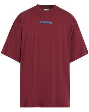 Vetements T-Shirts - Red