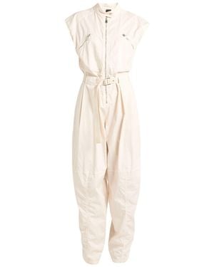 Pinko Jumpsuit Cotton, Elastane, Polyester - White