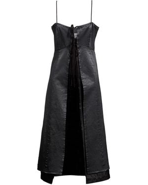 MM6 by Maison Margiela Midi Dress Cotton, Viscose - Black