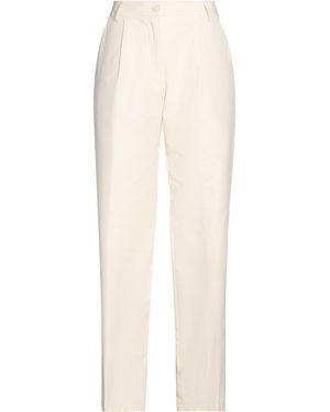 T-jacket By Tonello Ivory Pants Cotton, Nylon - White