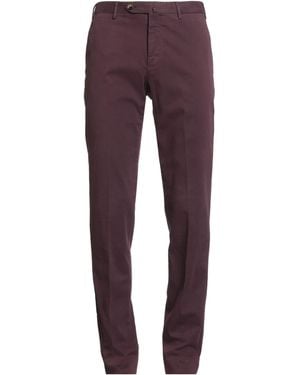 PT Torino Trousers Cotton, Elastane - Purple