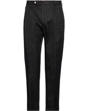 Santaniello Pants Cotton, Linen - Black