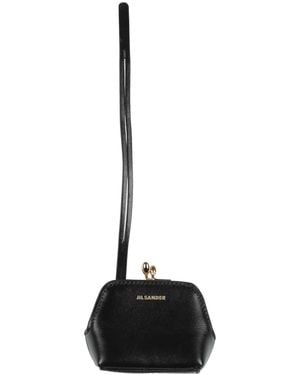 Jil Sander Coin Purse Cow Leather - Black