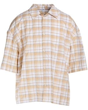 Loewe Shirt Cotton, Calfskin - White