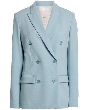 Jucca Sky Blazer Viscose, Lamous, Elastane - Blue
