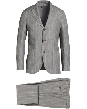 Lardini Suit Wool, Linen, Silk - Gray