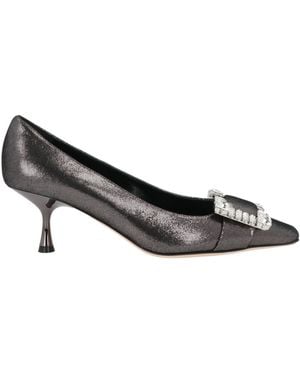 Sergio Rossi Pumps Leather - Gray