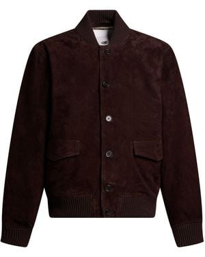 Officine Generale Dark Jacket Goat Skin - Brown