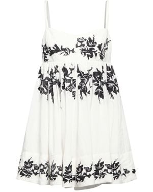 Hemant & Nandita Mini Dress Linen, Cotton - White
