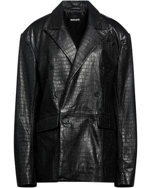 ROTATE BIRGER CHRISTENSEN Blazer Lambskin - Black