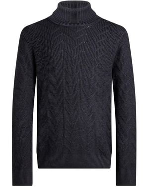 La Fileria Turtleneck Virgin Wool - Blue