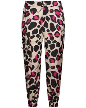 Le Volière Fuchsia Trousers Polyester - Pink