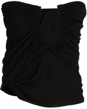 Mugler Top Viscose, Elastane - Black