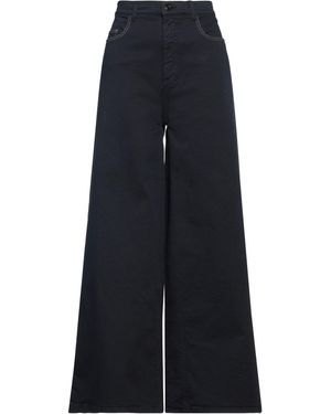 N°21 Midnight Pants Cotton, Elastane - Blue