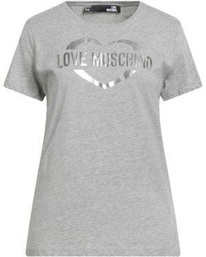 トップス Love Moschino T-shirt *SALE Moschino In Love We Trust Cotton T-shirt | White | FARFETCH CA