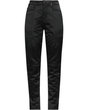 High Pants Cotton, Rayon, Wool - Black