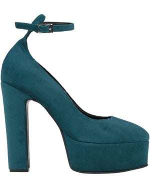 Pinko Deep Pumps Textile Fibers - Blue
