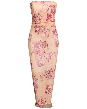 Magda Butrym Sand Maxi Dress Cupro, Elastane - Pink
