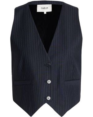 Ba&sh Midnight Tailored Vest Polyester, Wool, Elastane - Blue