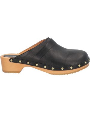 MyChalom Mules & Clogs Leather - Black