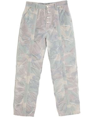 THUG CLUB Trousers Polyester, Cotton - Grey