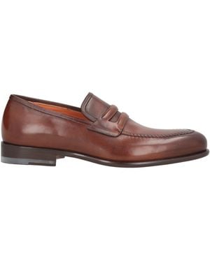Santoni Loafers Leather - Brown