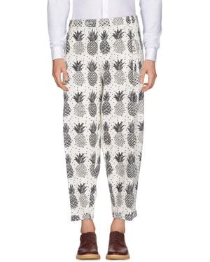Dolce & Gabbana Pants Linen - Gray