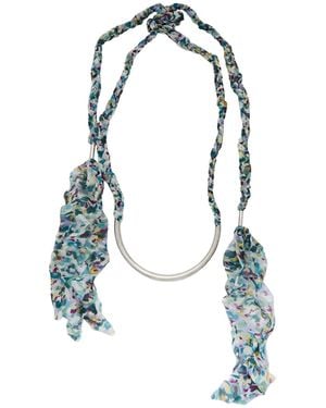 Isabel Marant Necklace Metal, Textile Fibres - Blue